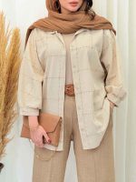 مانتو پانچ کوک دوزی کد 6658 - تصویر 7