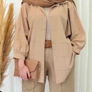 مانتو پانچ کوک دوزی کد 6658