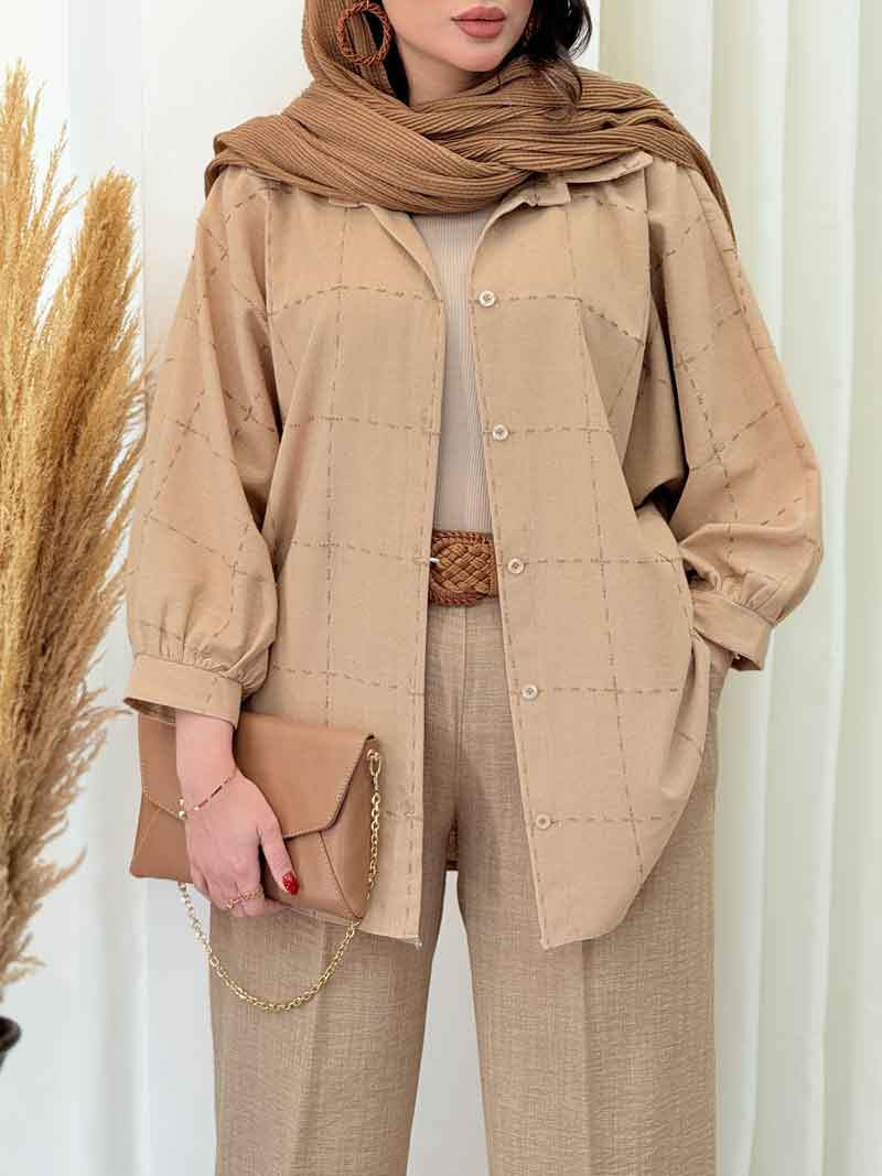 مانتو پانچ کوک دوزی کد 6658 مانتو پانچ کوک دوزی کد 6658