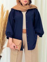 مانتو پانچ کوک دوزی کد 6658 - تصویر 5
