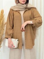 مانتو پانچ کوک دوزی کد 6658 - تصویر 12