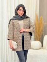 مانتو آستین پاکتی دلارام کد 6623 - تصویر 3