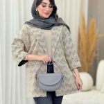 مانتو آستین پاکتی دلارام کد 6623