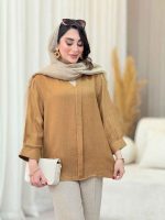 شومیز پیله دار جلو بسته کد 6617 - تصویر 15