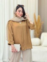 شومیز پیله دار جلو بسته کد 6617 - تصویر 19