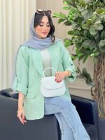 مانتو دو دکمه ژیکان کد 6666 - تصویر 2