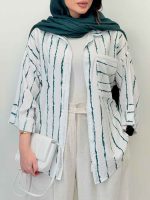 شومیز تک جیب بنفشه کد 6586 - تصویر 10