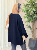مانتو کتان پیله دار جیب پایین کد 6672 - تصویر 17