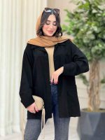 مانتو کتان پیله دار جیب پایین کد 6672 - تصویر 25