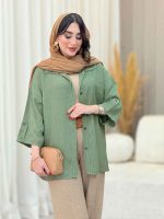 مانتو تک جیب آستین پاگن آندیا کد 6616 - تصویر 24