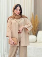 مانتو تک جیب آستین پاگن آندیا کد 6616 - تصویر 13