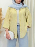 شومیز طرح لوزی ساحل کد 6678 - تصویر 3