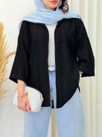 شومیز طرح لوزی ساحل کد 6678 - تصویر 5