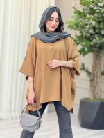 مانتو پانچ بغل سه دکمه کتایون کد 6699 - تصویر 17