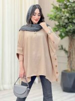 مانتو پانچ بغل سه دکمه کتایون کد 6699 - تصویر 11