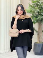 مانتو پانچ بغل سه دکمه کتایون کد 6699 - تصویر 15