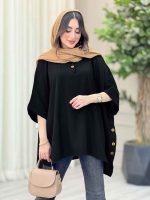 مانتو پانچ بغل سه دکمه کتایون کد 6699 - تصویر 19