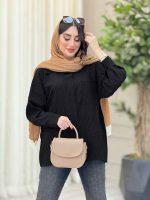 مانتو تک جیب اطلس کد 6647 - تصویر 7