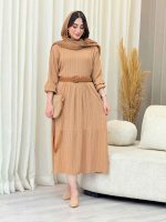 پیراهن کراش بلند چین دار کد 6650 - تصویر 24