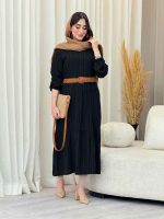 پیراهن کراش بلند چین دار کد 6650 - تصویر 10