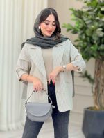 مانتو دو دکمه جیب نما پریماه کد 6689 - تصویر 19