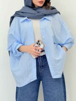 شومیز پایین هلال دلسا کد 6701 - تصویر 10