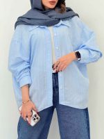 شومیز پایین هلال دلسا کد 6701 - تصویر 19