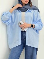 شومیز پایین هلال دلسا کد 6701 - تصویر 15