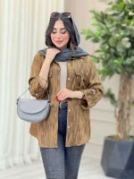 مانتو آستین پاگن سرجیب دو دکمه کد 6698 - تصویر 7