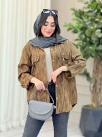 مانتو آستین پاگن سر جیب دو دکمه کد 6721 - تصویر 11