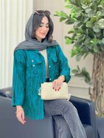 مانتو آستین پاگن سرجیب دو دکمه کد 6698 - تصویر 3