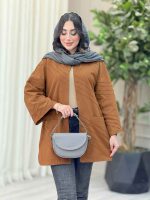 مانتو برش دار بغل چاک کد 6685 - تصویر 3