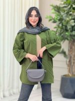 مانتو برش دار بغل چاک کد 6685 - تصویر 12