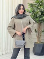 مانتو برش دار بغل چاک کد 6685 - تصویر 19