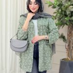 مانتو طرح بابونه آستین پیله کد 6657