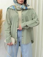 شومیز تک جیب کورالین کد 6702 - تصویر 18