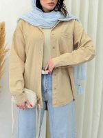 شومیز تک جیب کورالین کد 6702 - تصویر 6