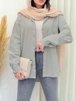 شومیز تک جیب کورالین کد 6702 - تصویر 24