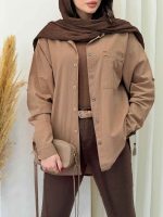 شومیز تک جیب کورالین کد 6702 - تصویر 17