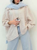 شومیز پایین هلال دلسا کد 6701 - تصویر 12