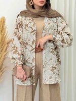 مانتو طرح دار آنیا کد 6686 - تصویر 8