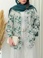 مانتو طرح دار آنیا کد 6686 - تصویر 2