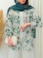 مانتو طرح دار آنیا کد 6686 - تصویر 13