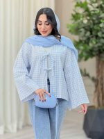 مانتو چهارخونه جلو بند کد 4968 - تصویر 6