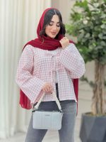 مانتو چهارخونه جلو بند کد 4968 - تصویر 8
