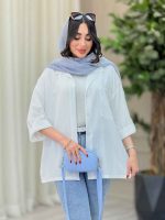 مانتو تک جیب مانلی کد 6653 - تصویر 6