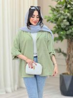 مانتو تک جیب مانلی کد 6653 - تصویر 17