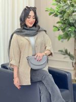 مانتو تک جیب مانلی کد 6653 - تصویر 3