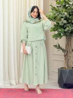ست شومیز جلوبسته و دامن کد 6592 - تصویر 9