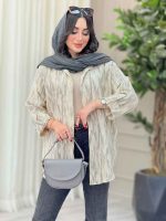 مانتو آستین پاگن ژاله کد 6700 - تصویر 5